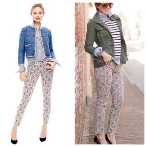 J.Crew Women’s Liberty Print Toothpick Jean size 27 Emma & Georgina Floral Ankle